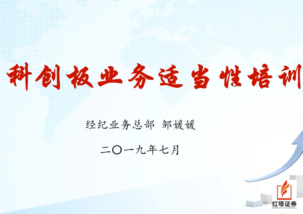 科创板适当性培训